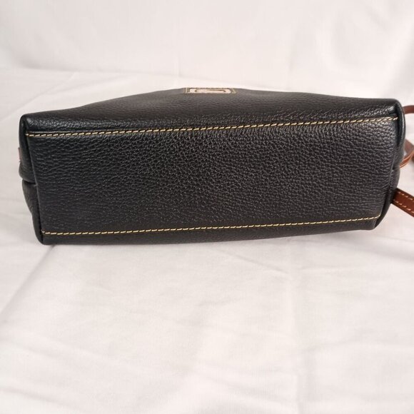 Dooney & Bourke Dillen Crossbody Satchel Pebble Grain Leather Navy - Picture 8 of 14